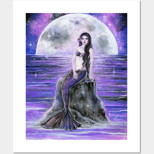 Galaxy Mermaid art by Renee L Lavoie Wall Art by ReneeLLavoie